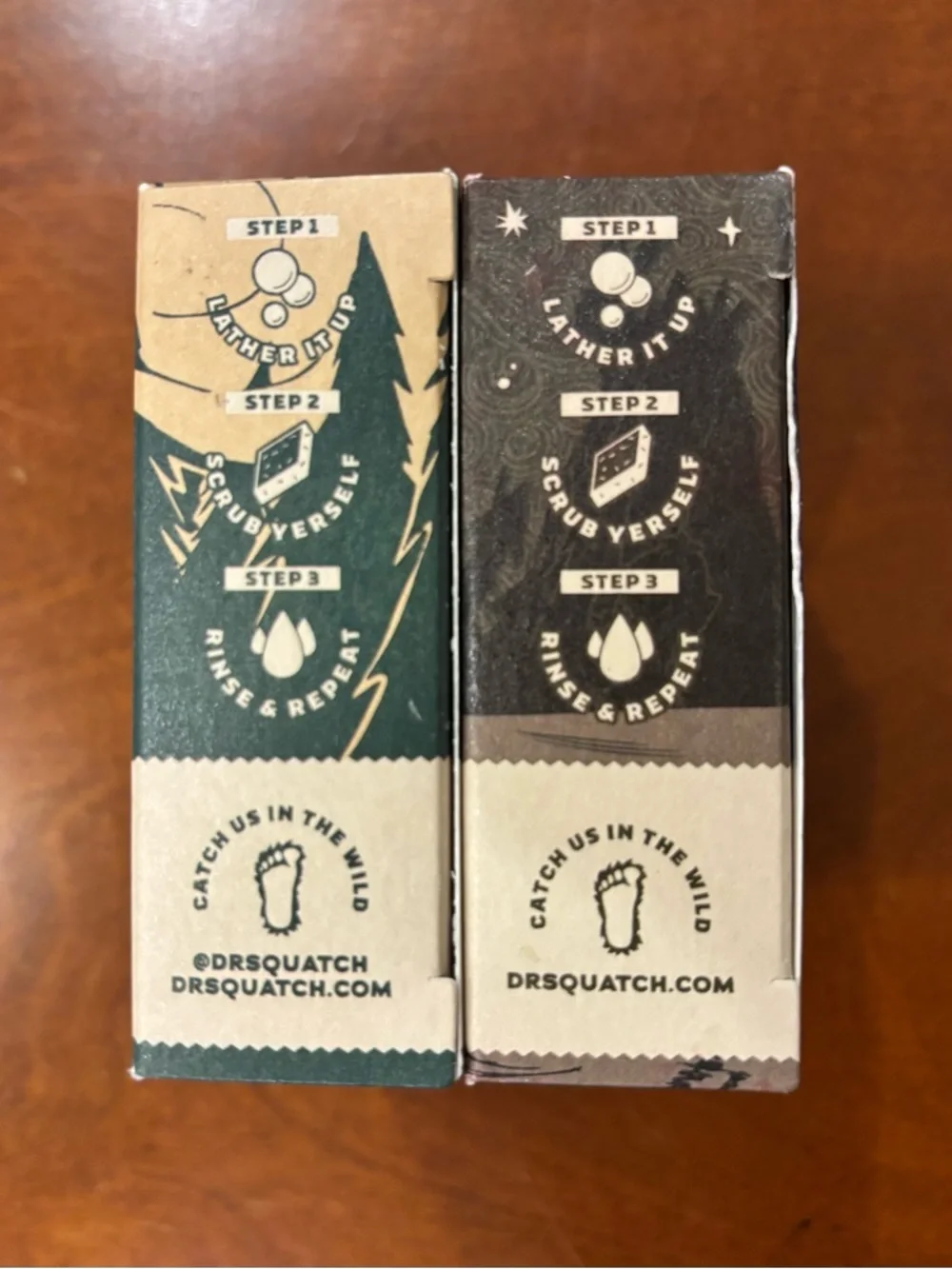 Dr. Squatch Men's Natural Soap Duo, Oogie Boogie’s Brew/Snowy Pine Tar (limited)